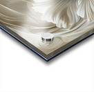 White Flowers Fabric:A Acrylic print