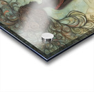 woman in paint texture Acrylic print