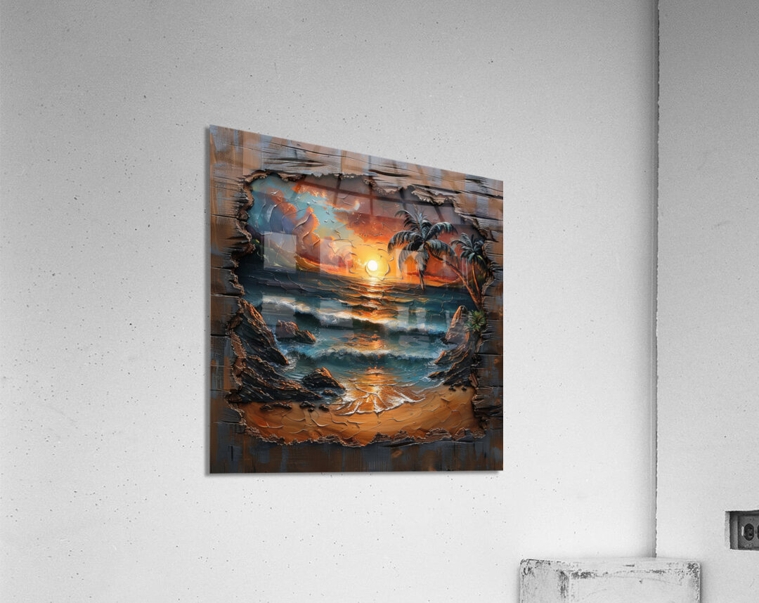 Tropical sunset A Acrylic Print