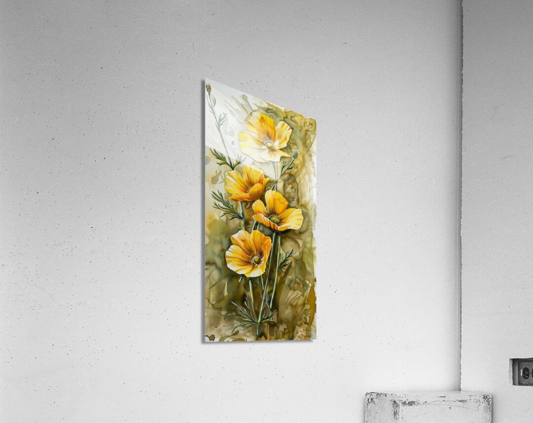 Yellow flowers 2 Acrylic Print