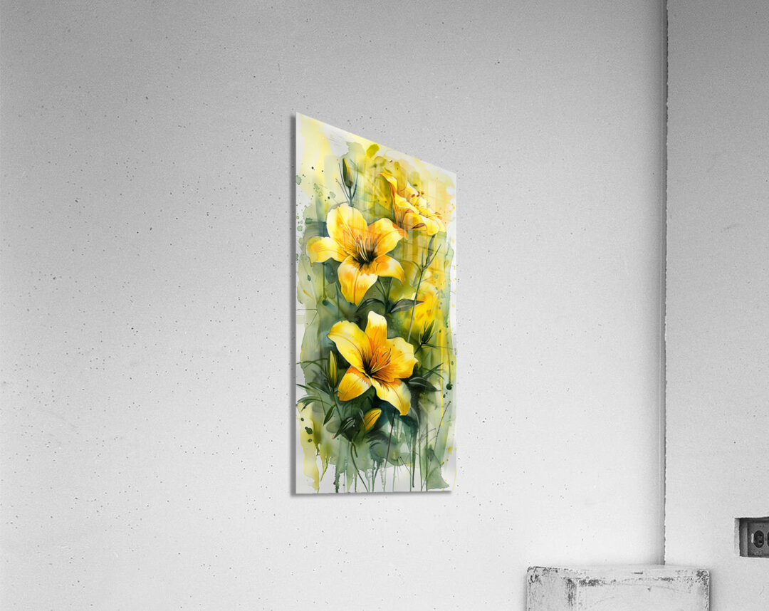 Yellow flowers Acrylic Print