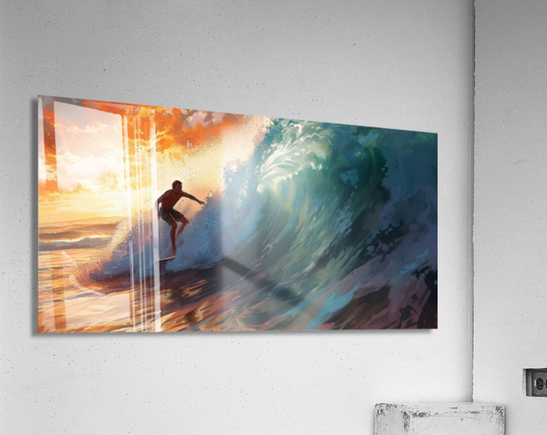 surf sunrise Acrylic Print