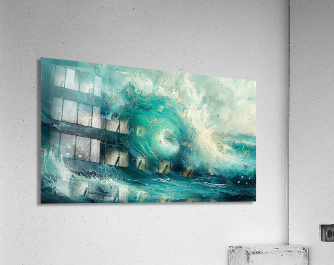 Big Wave art Acrylic Print