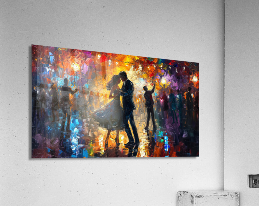 dance night lights Acrylic Print