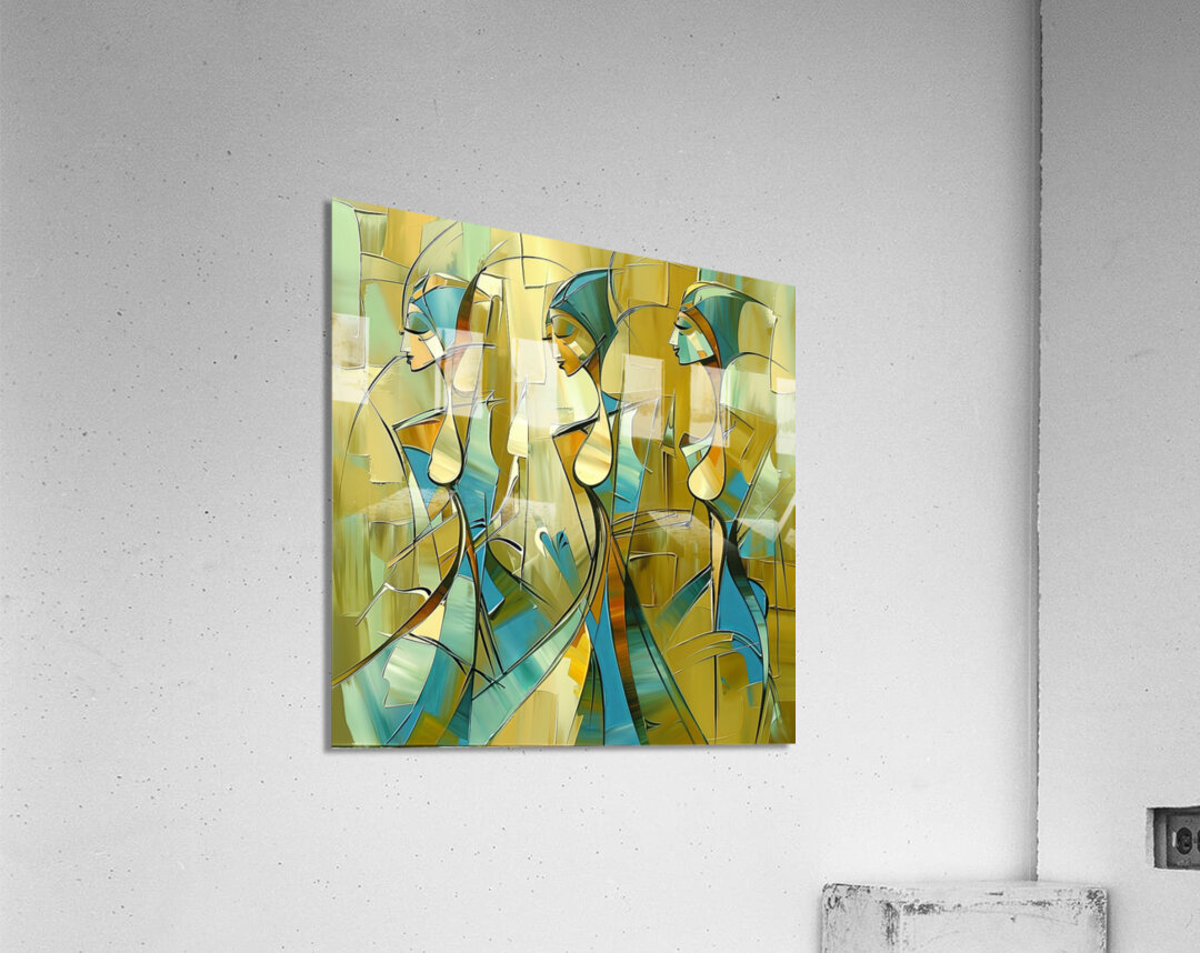 three girls friends Acrylic Print