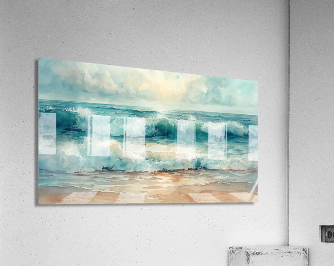shore waves Acrylic Print