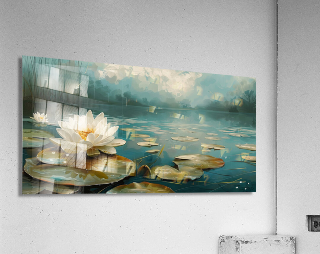 flower water lake Acrylic Print