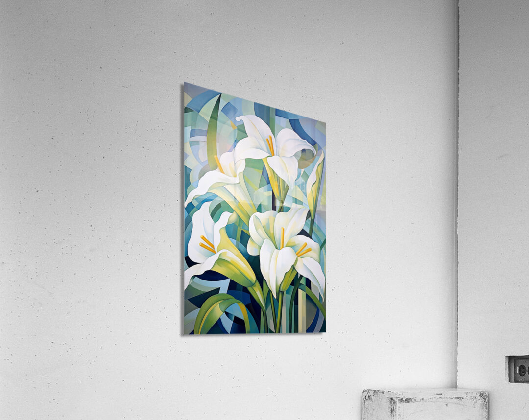 tulip flower in color art Acrylic Print