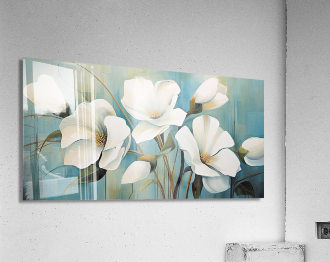 many white flowers Acrylic Print