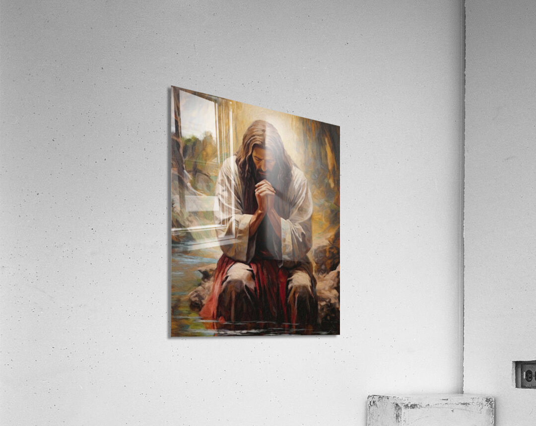 The Prayer Jesus Acrylic Print