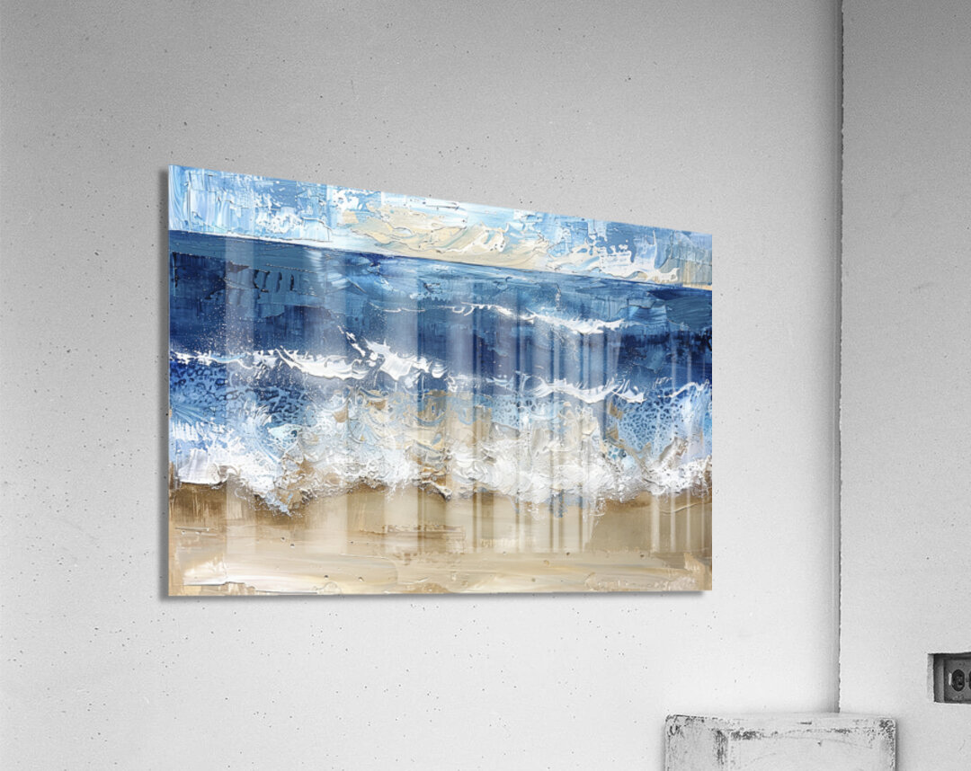 rough ocean art Acrylic Print