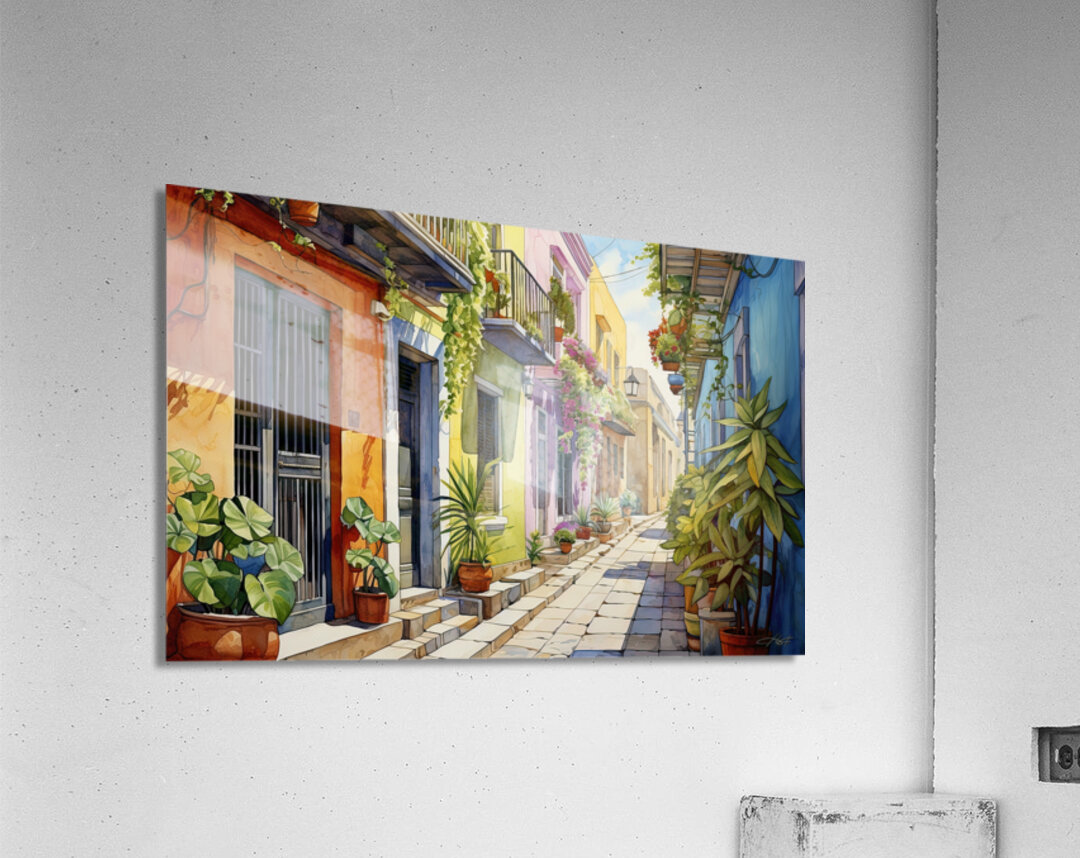 PLANT ON THE ROAD Acrylic Print