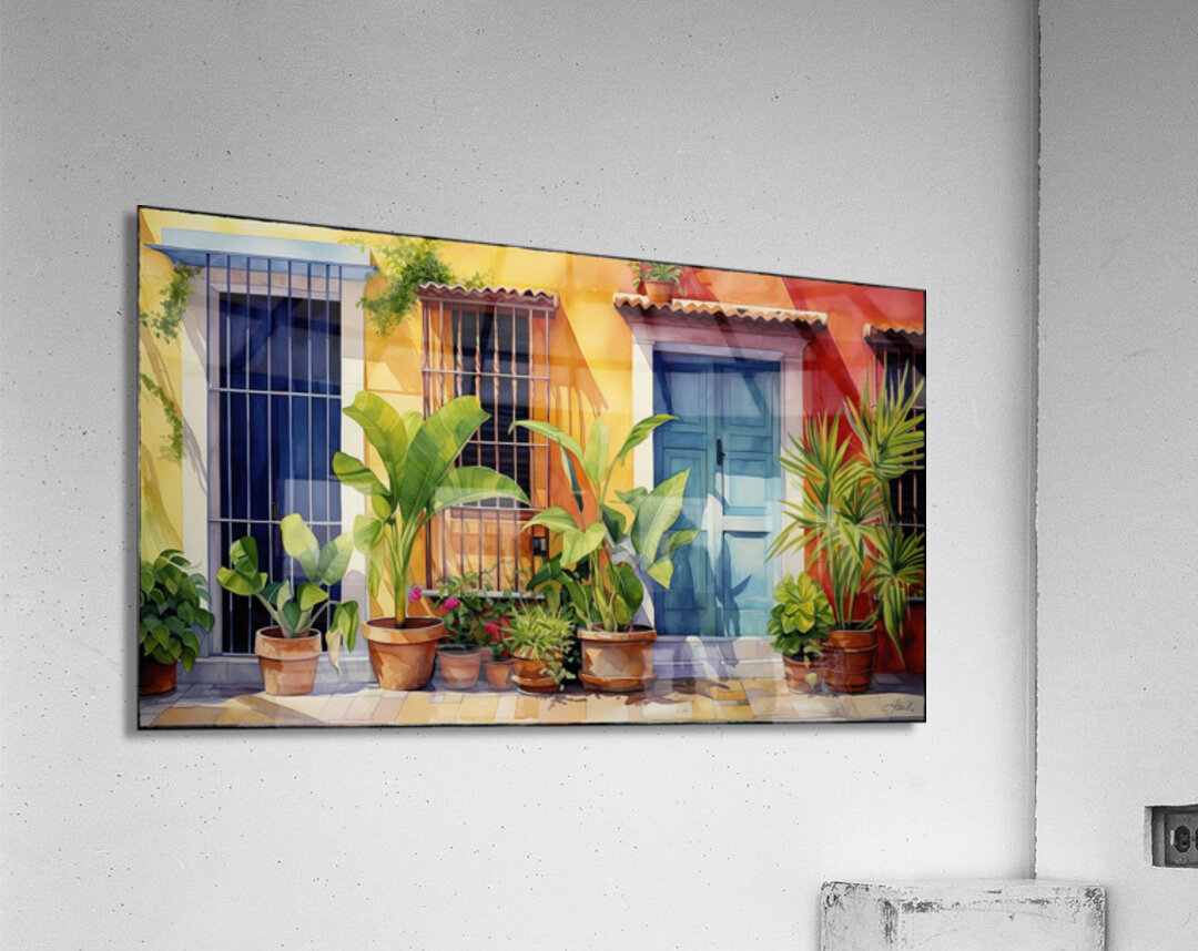TROPICAL STREET COLOR Acrylic Print