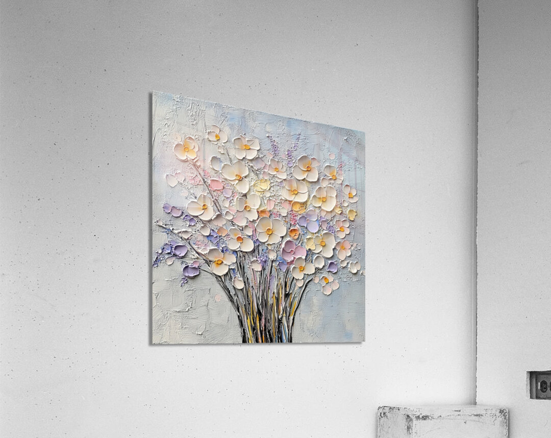 Bunch of flowers in Color Acrylic Print