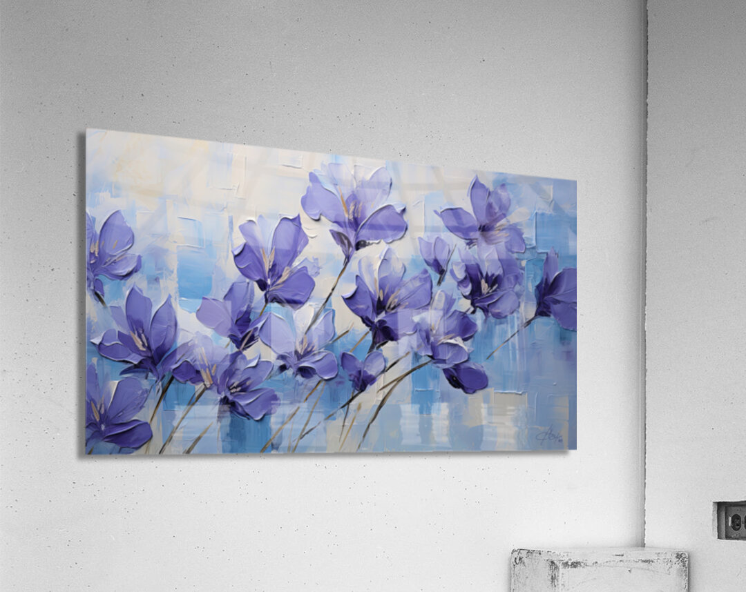 PURPLE FLOWERS Acrylic Print