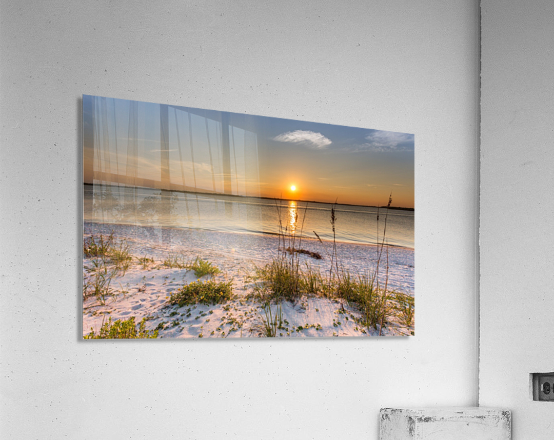 Sunset Beach Sand  Acrylic Print