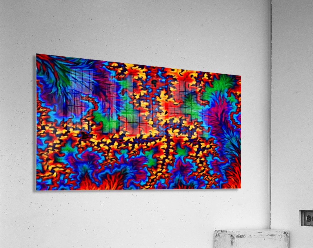 Hot Red Tropic Acrylic Print