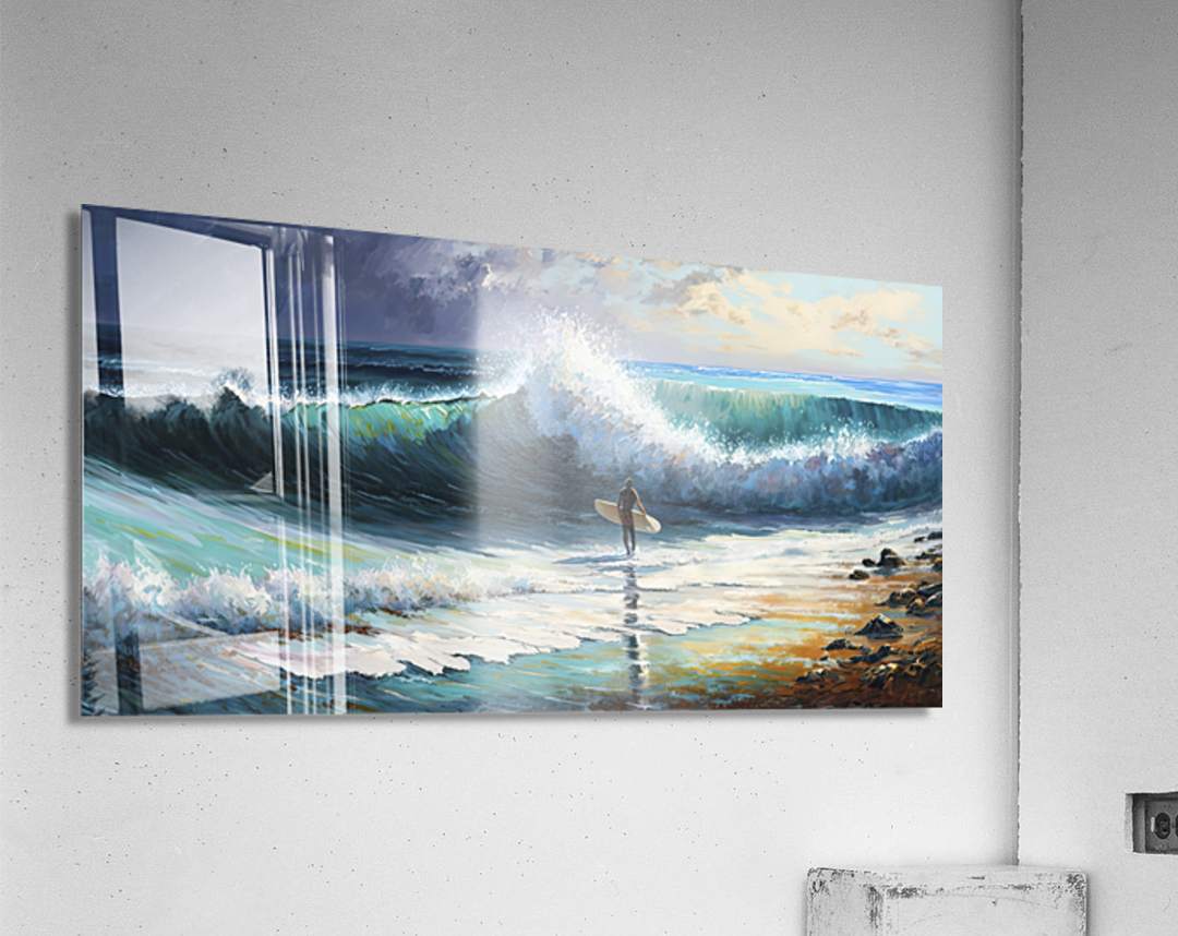 surf the wave Acrylic Print