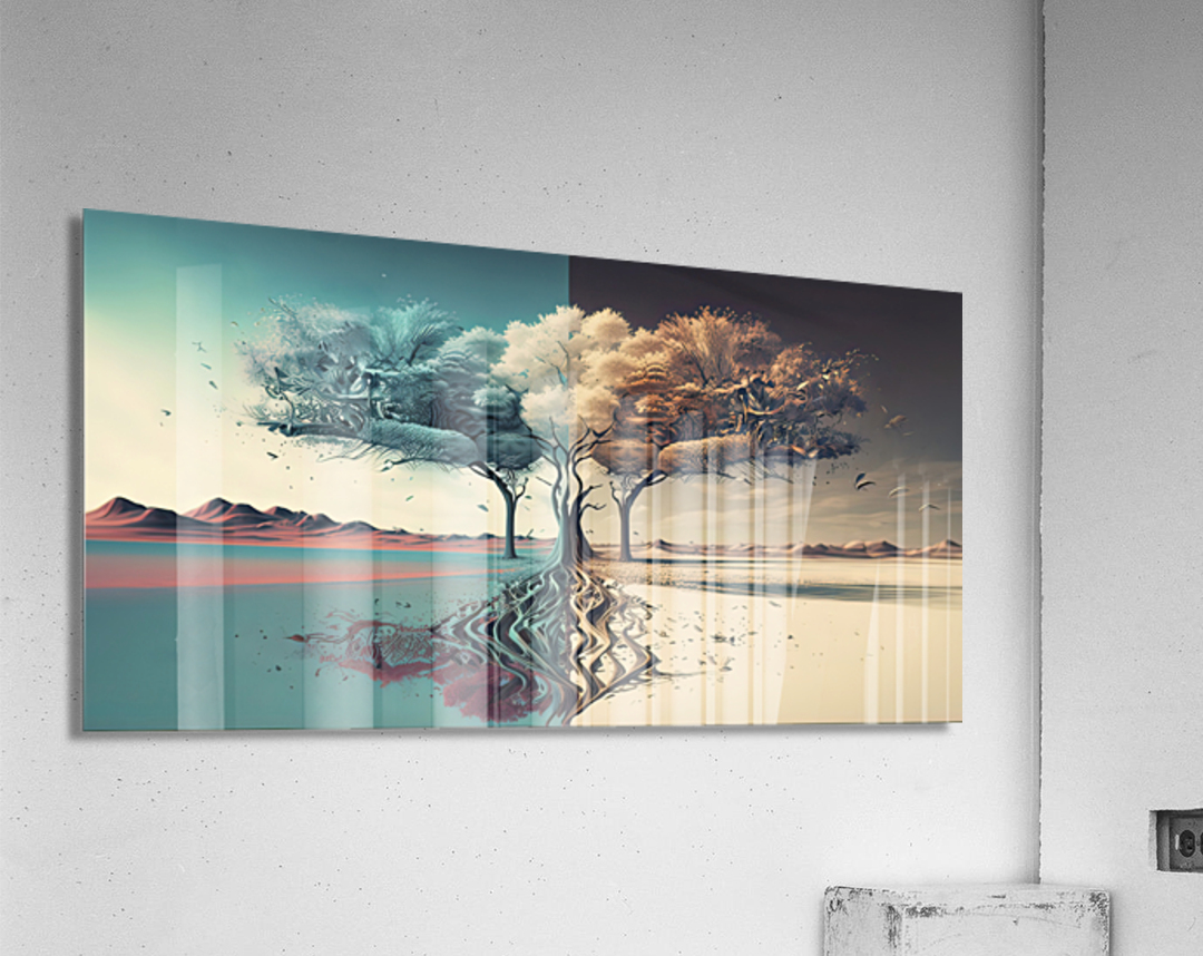 two dimensions Acrylic Print