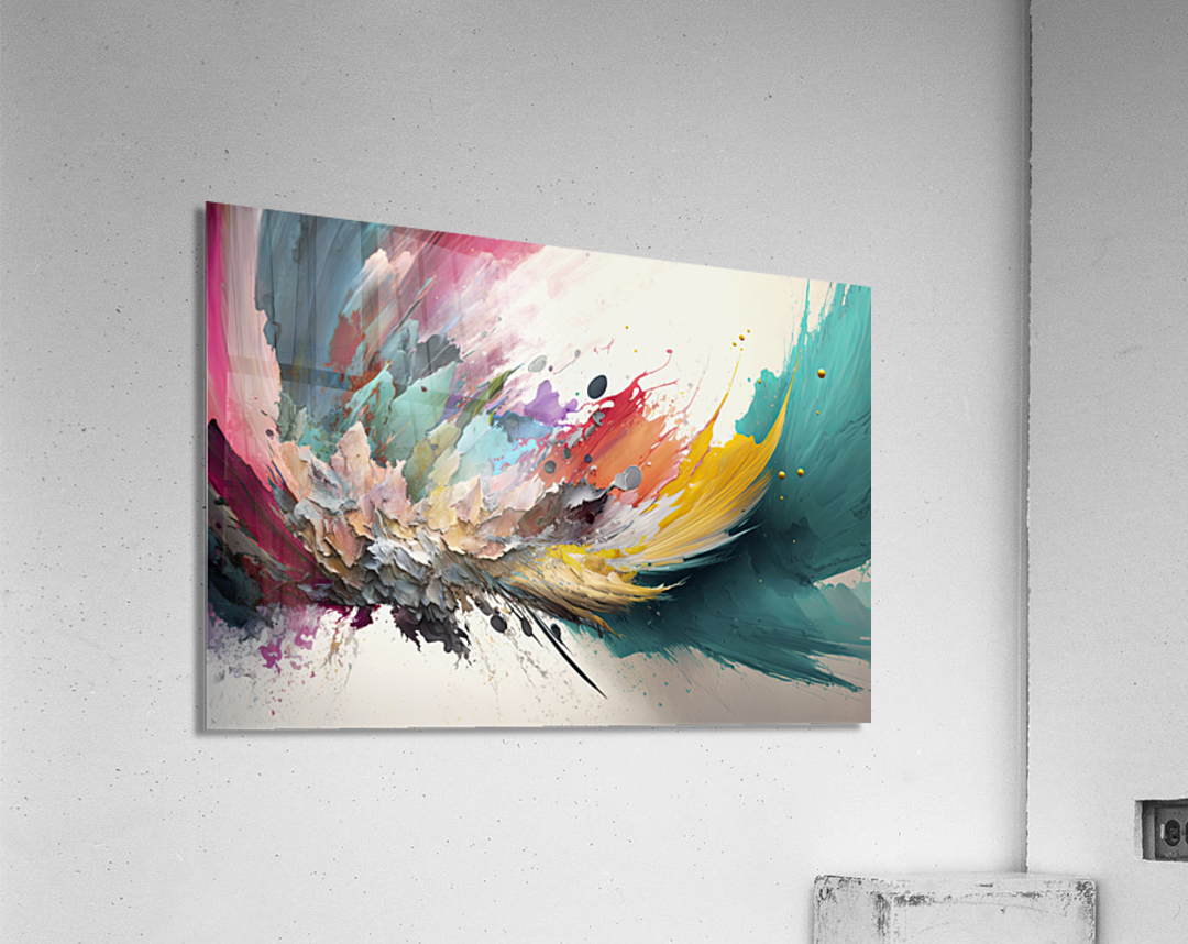 mess of colors Acrylic Print