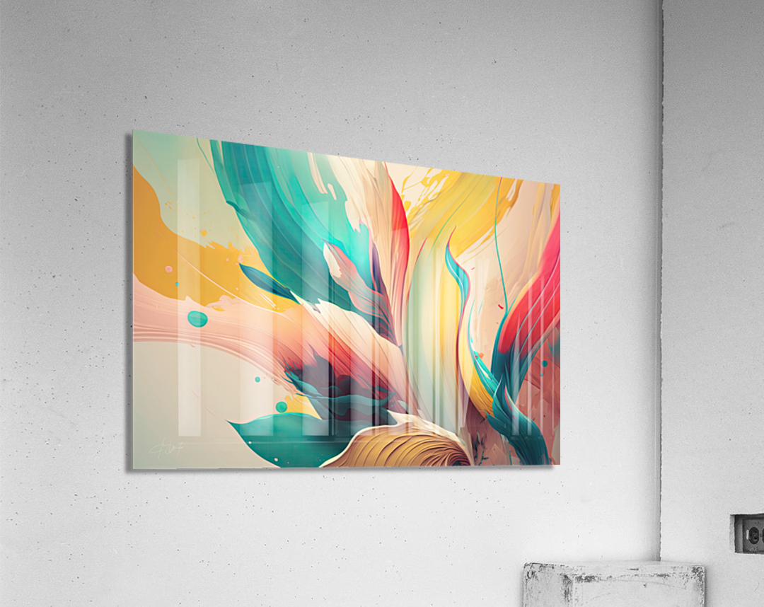 brush petals Acrylic Print