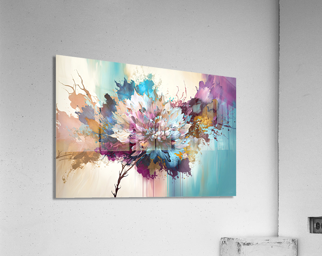 abstract of petals Acrylic Print