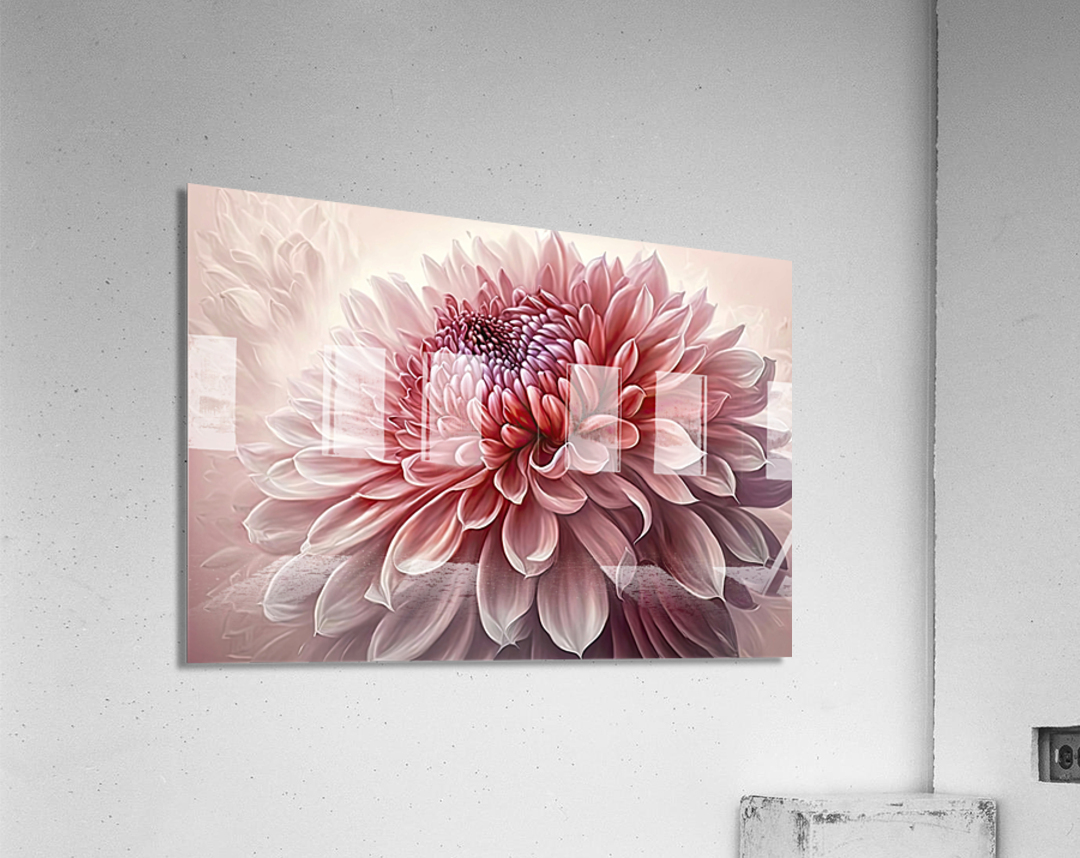 the petals of a pink flower Acrylic Print