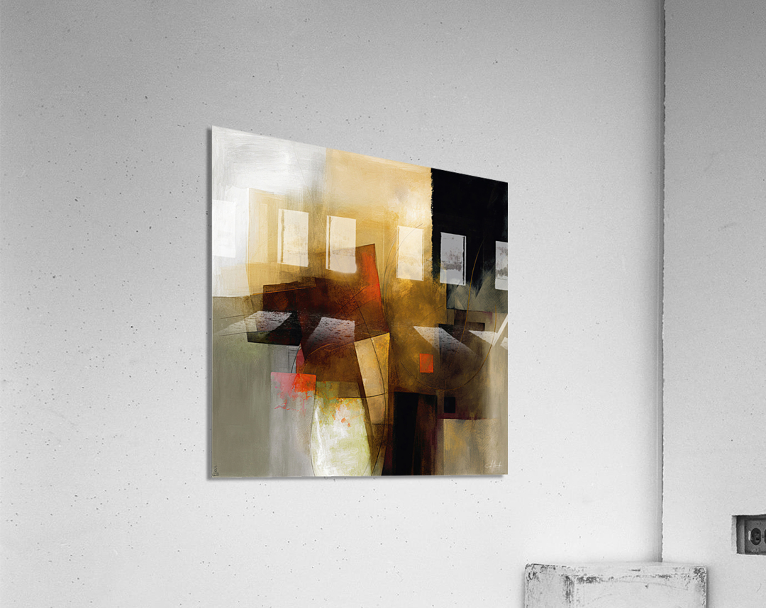 pastel color brush strokes II Acrylic Print