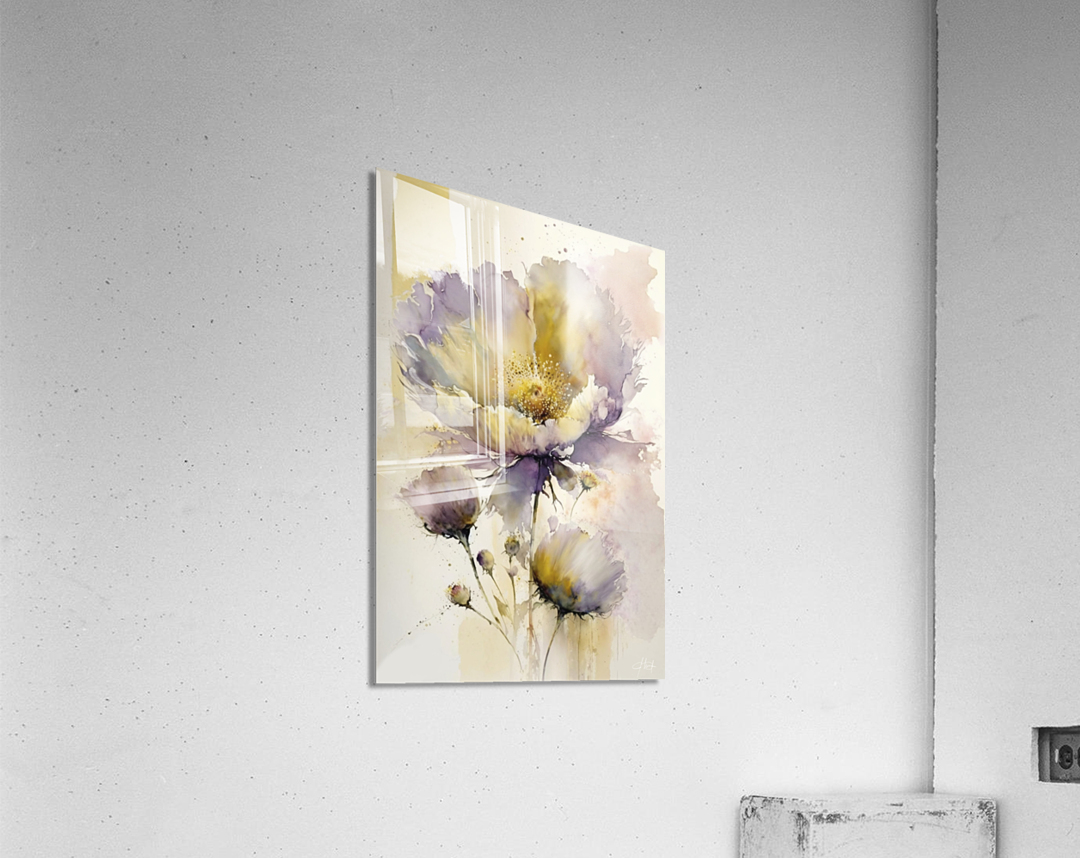 golden flower Acrylic Print