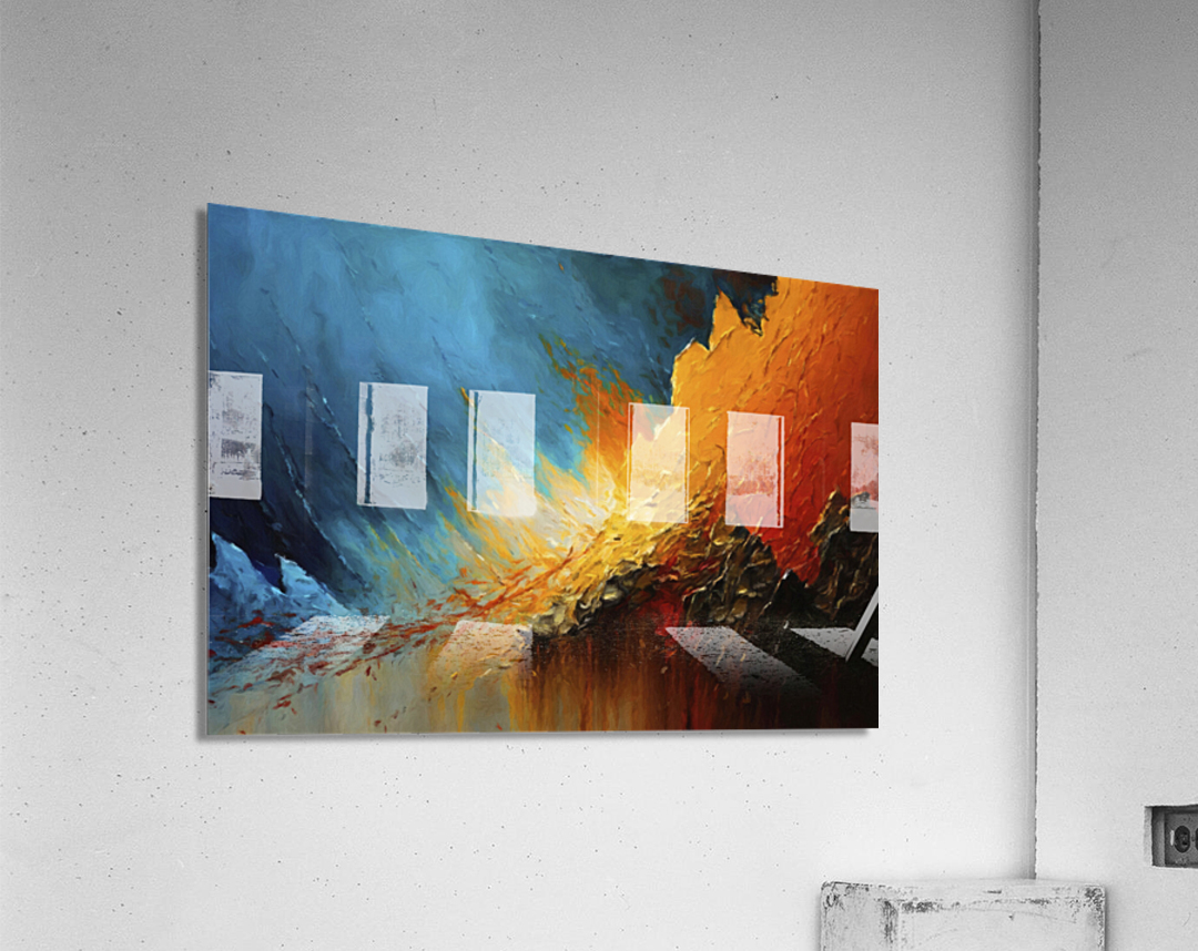 OK abstract X Acrylic Print