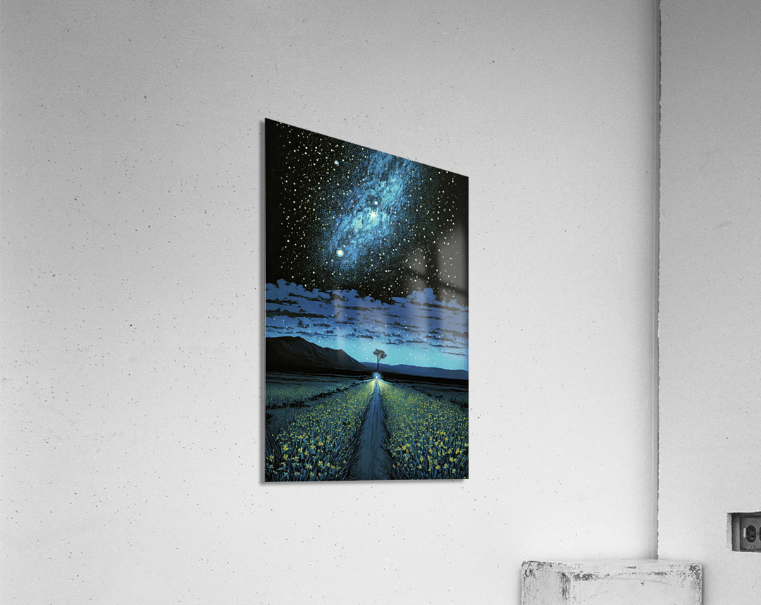 dream of stars way Acrylic Print