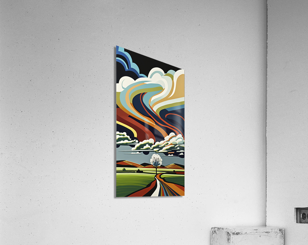 path of colors Acrylic Print