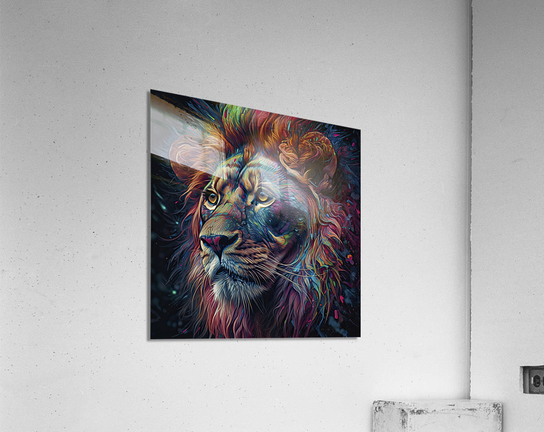 lion drawing Acrylic Print