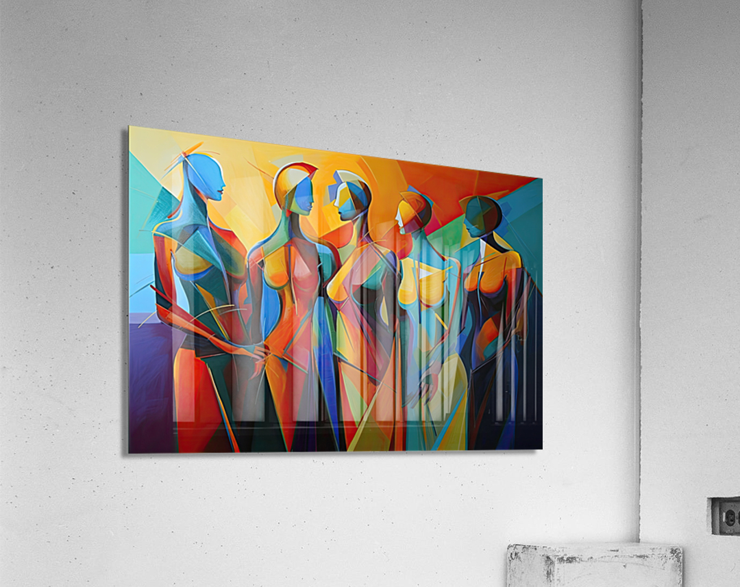 conversation ladies of the future Acrylic Print