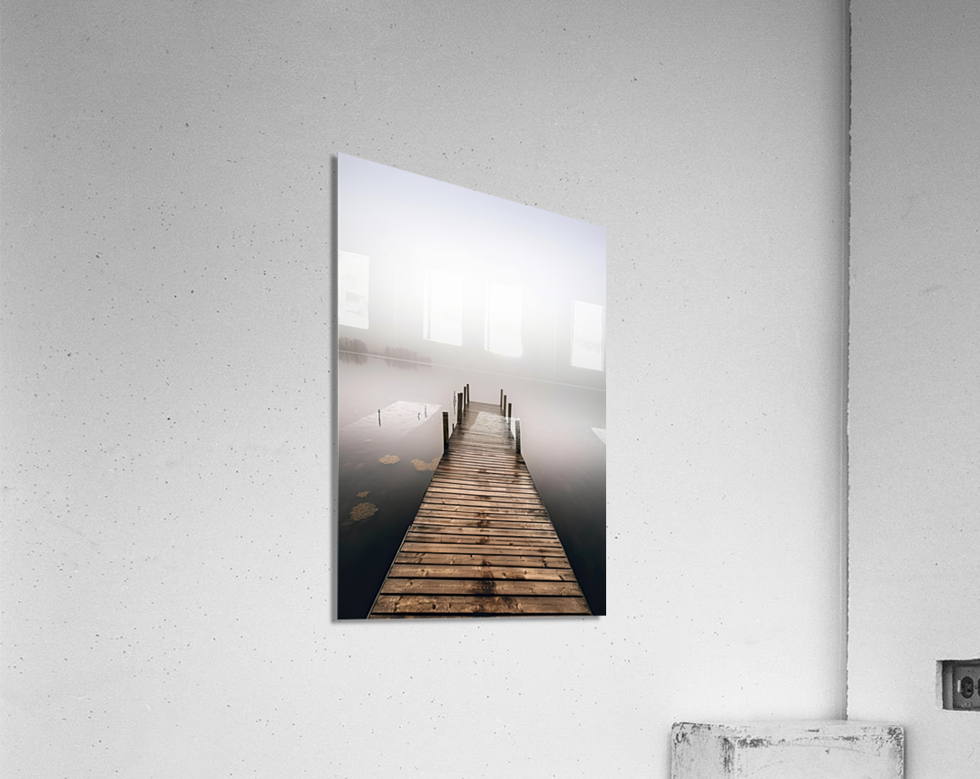 wooden path Acrylic Print