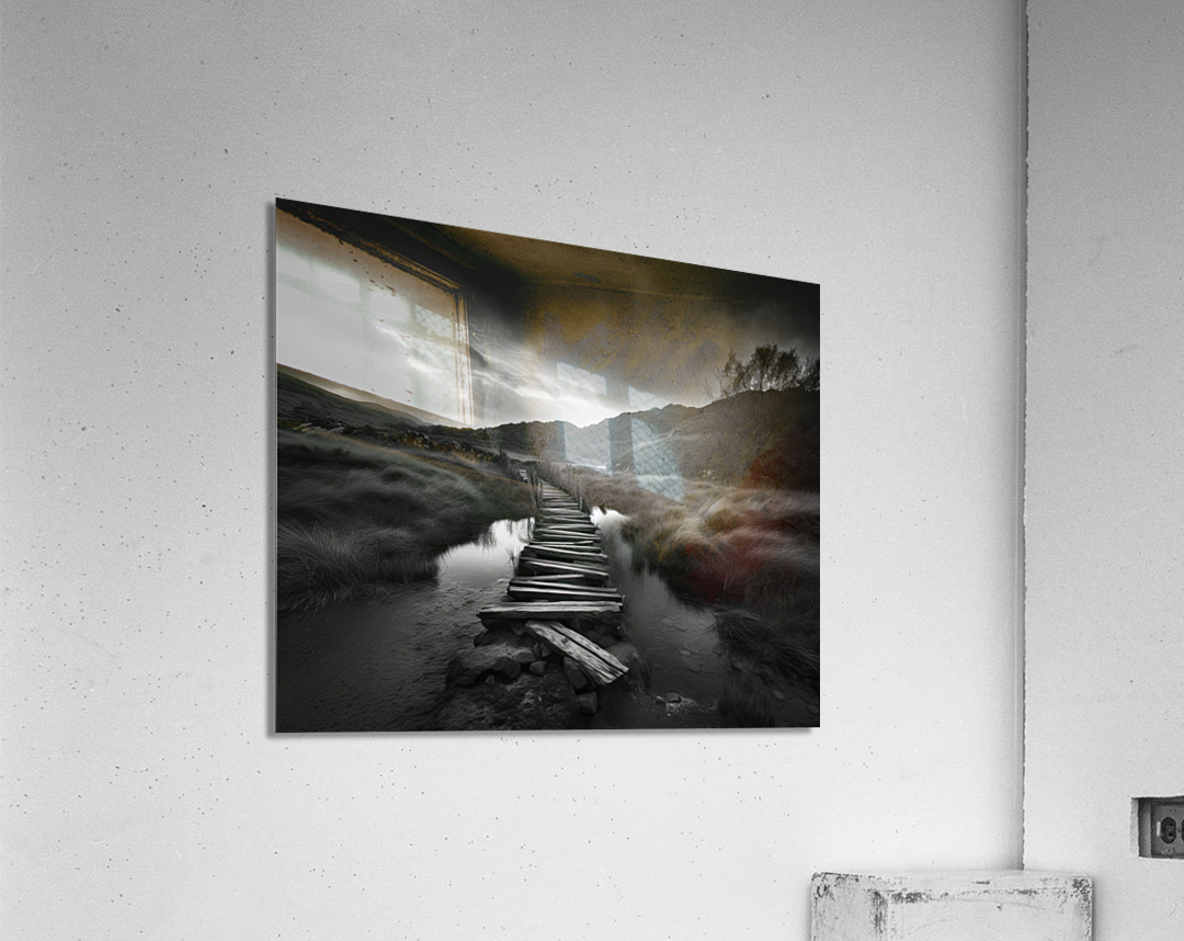 ruined road Acrylic Print