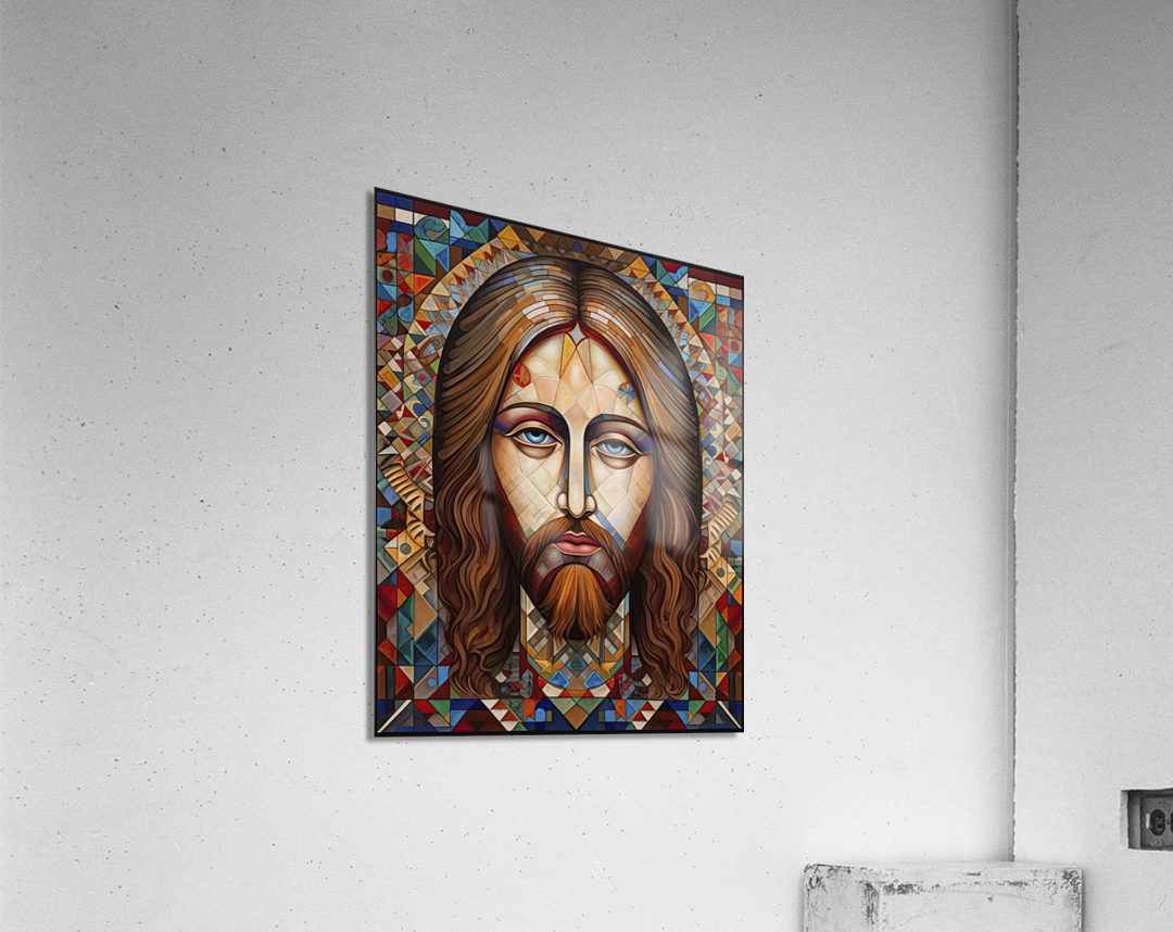 christ in glass Acrylic Print