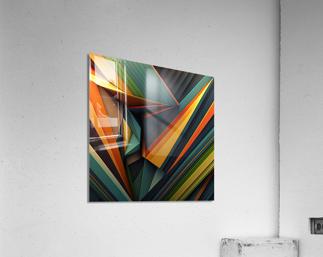 abstract modern lines Acrylic Print