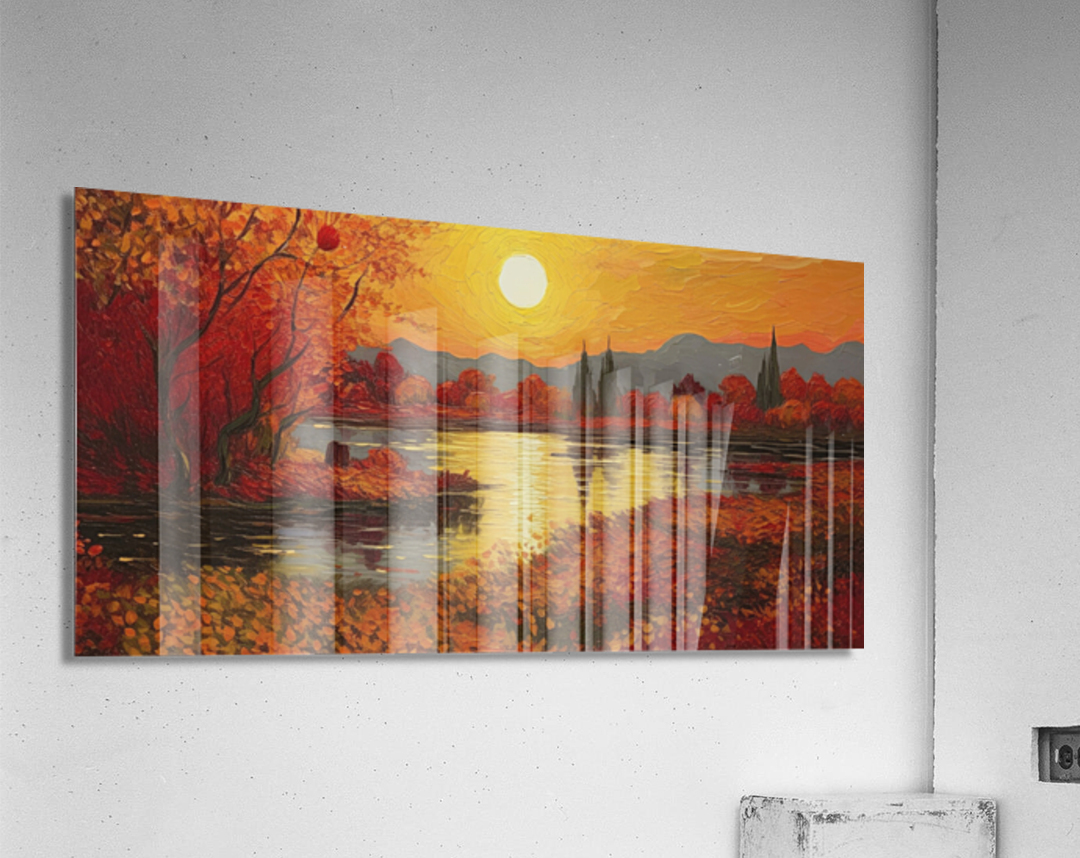 a new dawn in autumn Acrylic Print