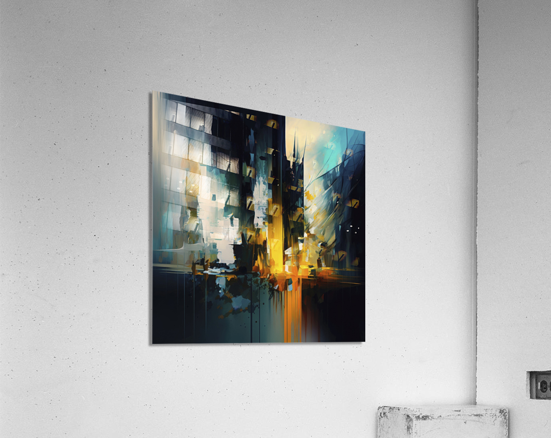 modern abstract V Acrylic Print