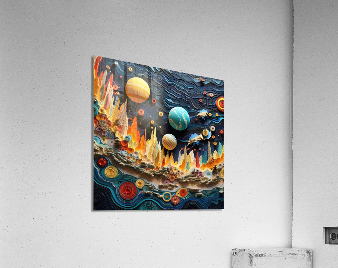 view on paper Acrylic Print