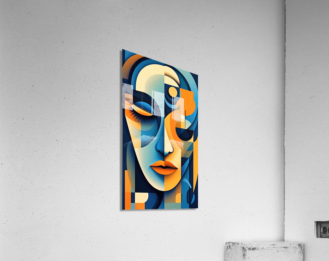 woman in square Acrylic Print