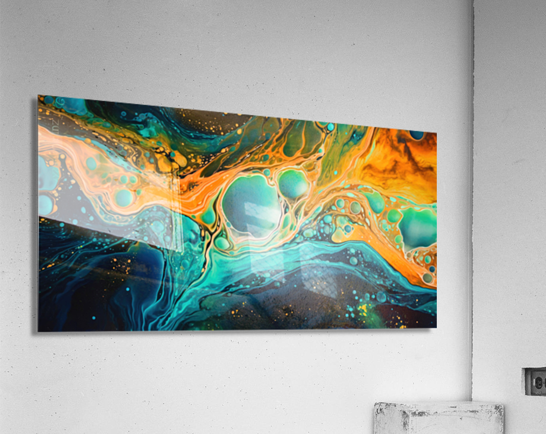 mix of colors art Acrylic Print