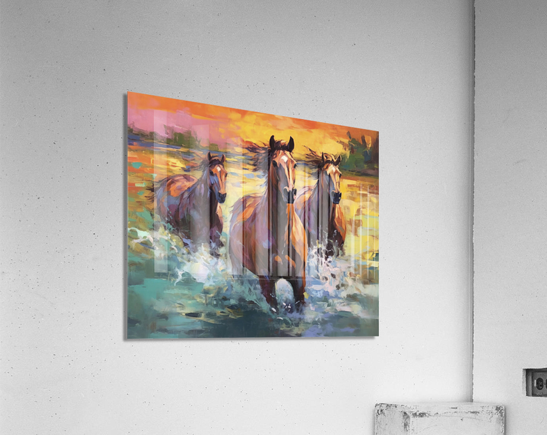 running horses Acrylic Print