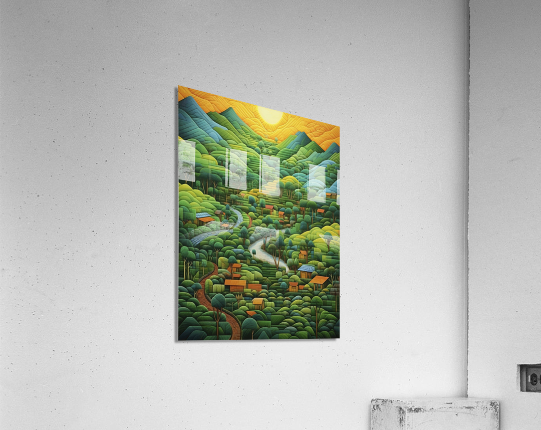 latin field hills Acrylic Print