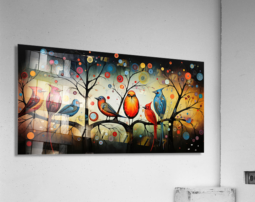 Bird Maze Art Acrylic Print