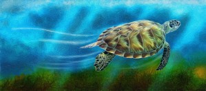 TURTLE IN THE OCEAN