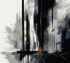 abstract black and white