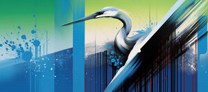 florida bird abstract