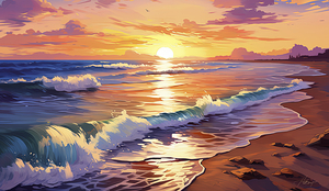 sunrise on the beach